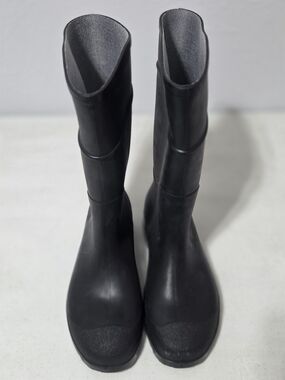 NEW Servus UNISEX Tall Black Rubber Rain Boots